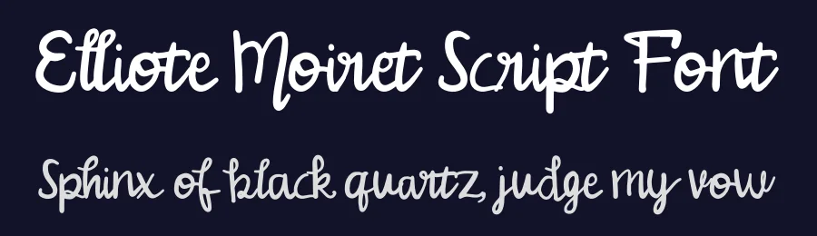 Elliote Moiret Script Font by Dhabee — Script Handwritten Font — thumbnail 2
