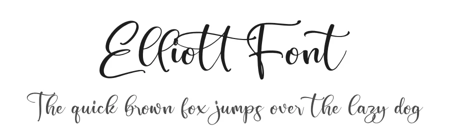 Elliott Font by glorytype — Script Handwritten Font