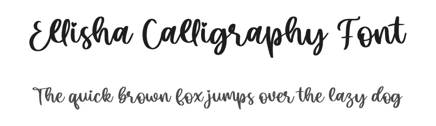 Ellisha Calligraphy Font by letterenastudios — Script Handwritten Font
