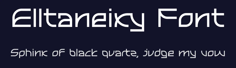 Elltaneixy Font by erifqizefont — Display Font — thumbnail 2