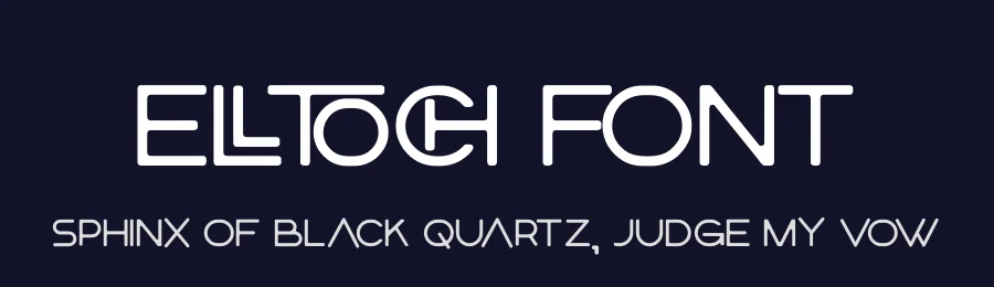Elltoch Font by hayoyuka8 — Display Font — thumbnail 2