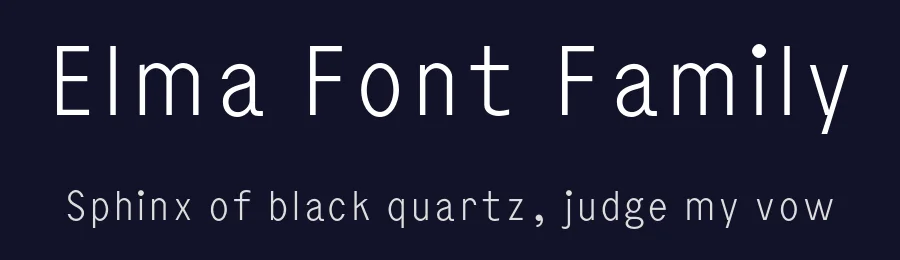 Elma Font Family by Philipp Neumeyer — Sans Serif Font — thumbnail 2