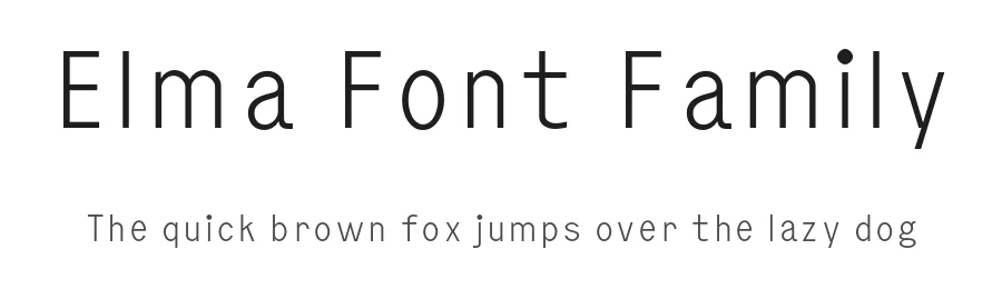 Elma Font Family by Philipp Neumeyer — Sans Serif Font
