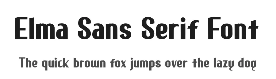 Elma Sans Serif Font by Gfont — Sans Serif Font