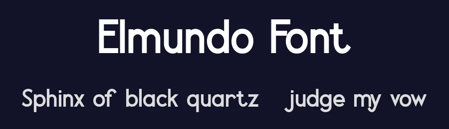 Elmundo Font by Typewriter tok — Sans Serif Font — thumbnail 2