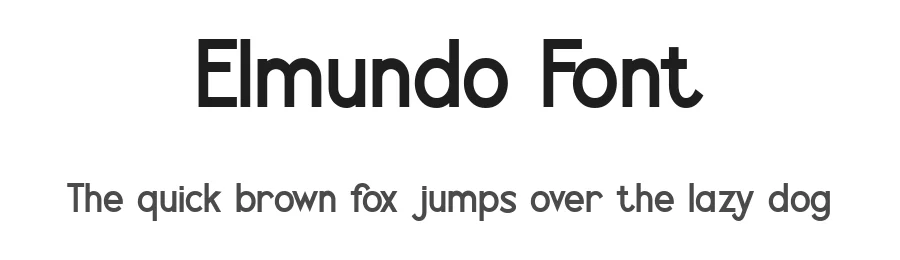 Elmundo Font by Typewriter tok — Sans Serif Font