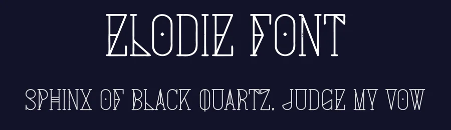 Elodie Font by vpcreativeshop — Display Font — thumbnail 2