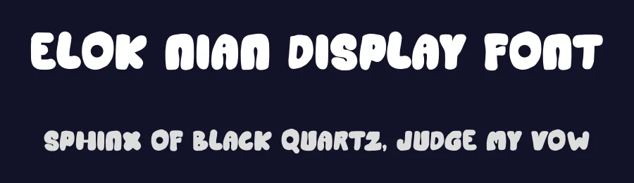Elok Nian Display Font by idealeksis — Display Font — thumbnail 2
