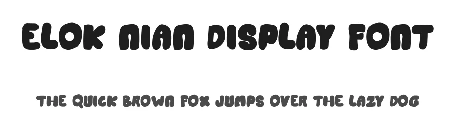 Elok Nian Display Font by idealeksis — Display Font