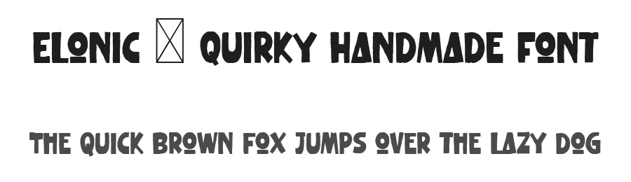 Elonic – Quirky Handmade Font by Blankids Studio — Display Font