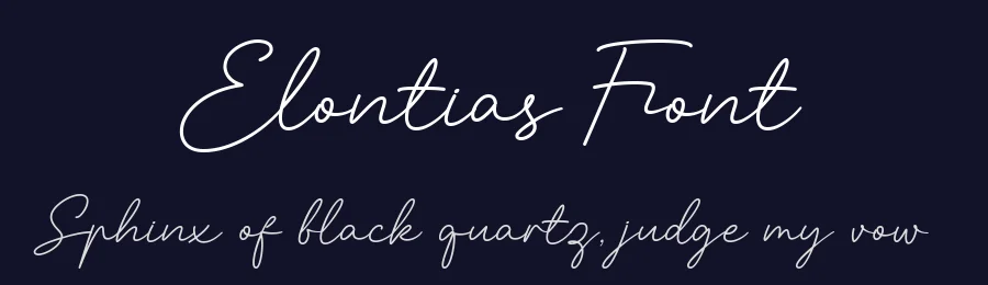 Elontias Font by HansCo — Script Handwritten Font — thumbnail 2