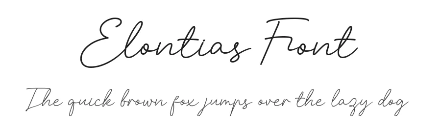 Elontias Font by HansCo — Script Handwritten Font