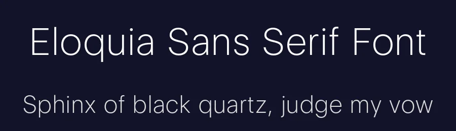 Eloquia Sans Serif Font by Typekiln — Sans Serif Font — thumbnail 2