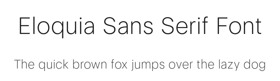 Eloquia Sans Serif Font by Typekiln — Sans Serif Font
