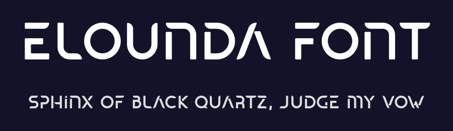 Elounda Font by Silverblur_type — Display Font — thumbnail 2
