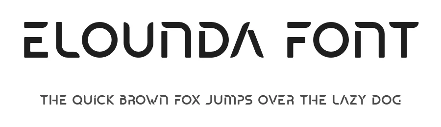 Elounda Font by Silverblur_type โ Display Font