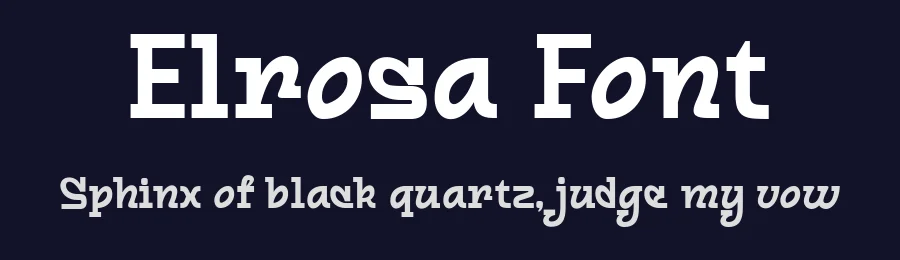 Elrosa Font by madeDeduk — Display Font — thumbnail 2