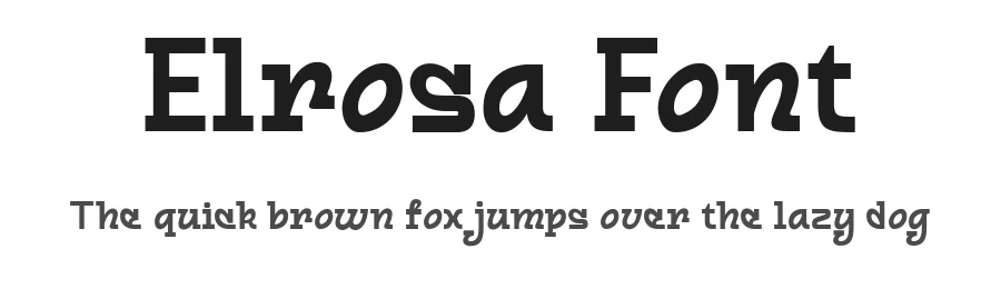 Elrosa Font by madeDeduk — Display Font