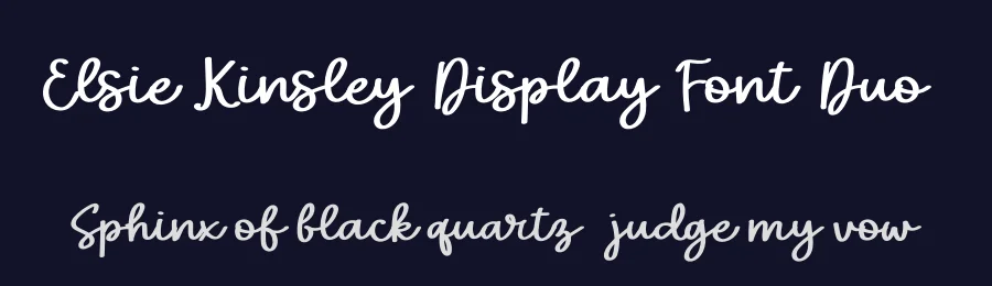 Elsie Kinsley Display Font Duo by ReyreyBlue — Display Font — thumbnail 2
