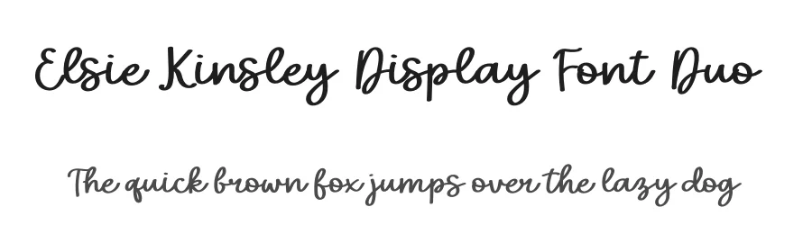 Elsie Kinsley Display Font Duo by ReyreyBlue — Display Font