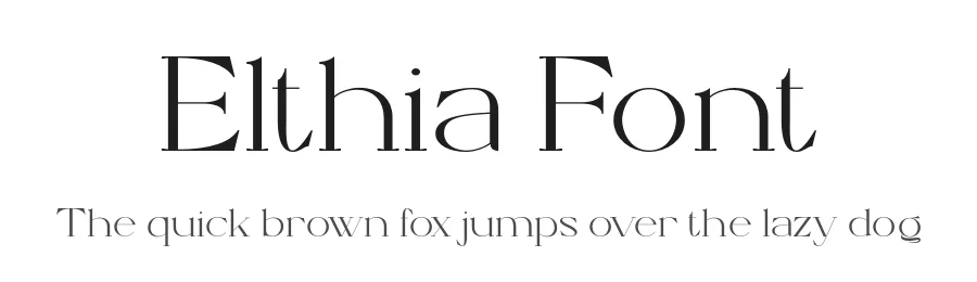 Elthia Font by valentinovergan — Display Font