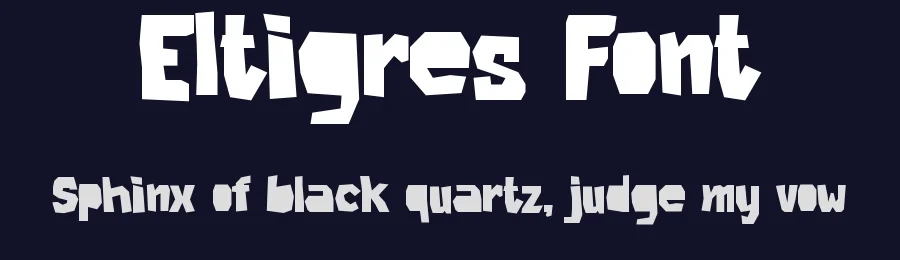 Eltigres Font by Pinisi ART — Decorative Font — thumbnail 2
