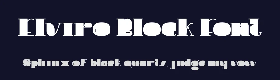 Elviro Block Font by PutraCetol Studio — Display Font — thumbnail 2