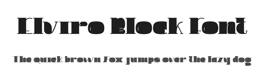 Elviro Block Font by PutraCetol Studio — Display Font