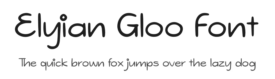 Elyian Gloo Font by Denustudios — Display Font