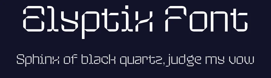 Elyptix Font by Fumitype — Display Font — thumbnail 2