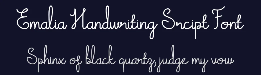Emalia Handwriting Srcipt Font by Jprint Studio — Script Handwritten Font — thumbnail 2