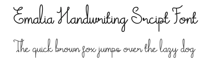 Emalia Handwriting Srcipt Font by Jprint Studio — Script Handwritten Font