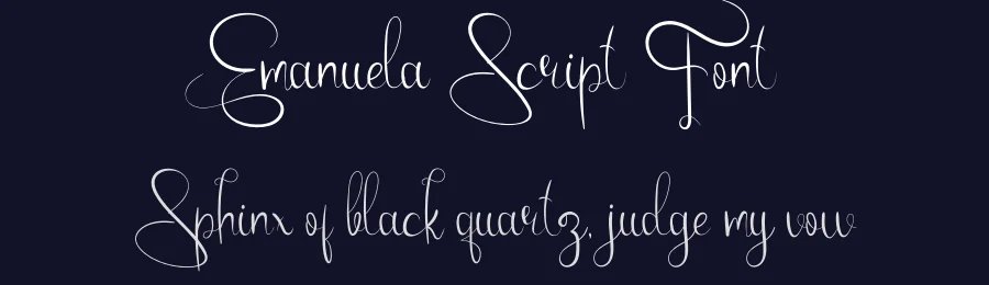 Emanuela Script Font by Vladfedotovv — Script Handwritten Font — thumbnail 2