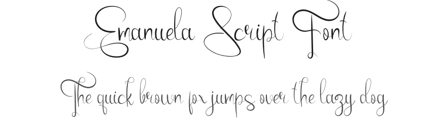 Emanuela Script Font by Vladfedotovv — Script Handwritten Font