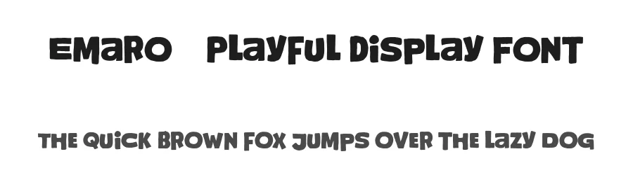 Emaro – Playful Display Font by afkaristudio — Display Font