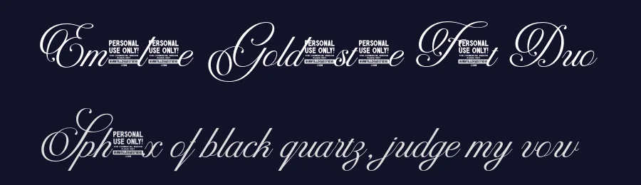 Emasline Goldenstone Font Duo by burntilldead — Script Handwritten Font — thumbnail 2
