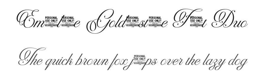 Emasline Goldenstone Font Duo by burntilldead — Script Handwritten Font