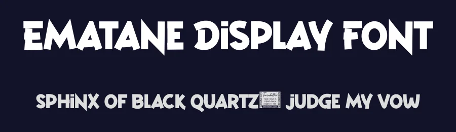 Ematane Display Font by twinletter — Display Font — thumbnail 2