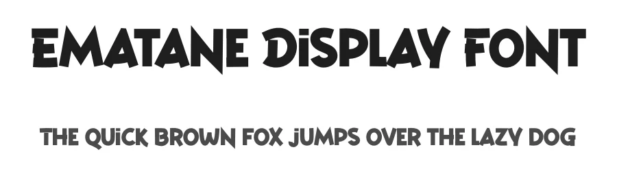 Ematane Display Font by twinletter — Display Font