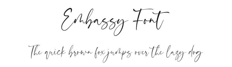 Embassy Font by Timur type — Script Handwritten Font
