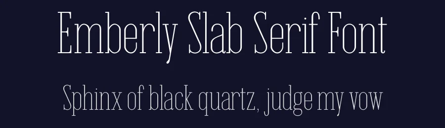 Emberly Slab Serif Font by RajeshRajput — Slab Serif Font — thumbnail 2