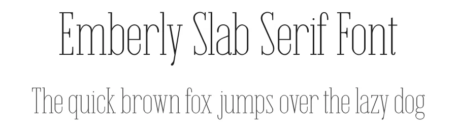 Emberly Slab Serif Font by RajeshRajput — Slab Serif Font