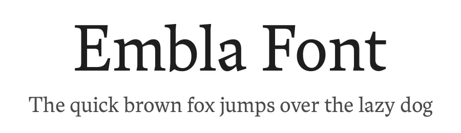 Embla Font by Black Foundry — Serif Font