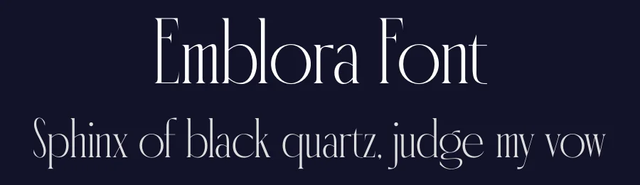 Emblora Font by timelesstype.co — Display Font — thumbnail 2