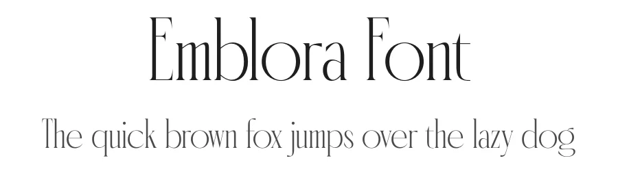 Emblora Font by timelesstype.co — Display Font