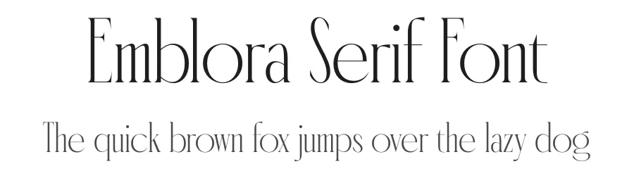 Emblora Serif Font by timelesstype.co — Display Font