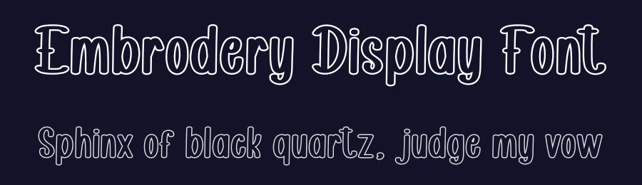 Embrodery Display Font by andikastudio — Display Font — thumbnail 2