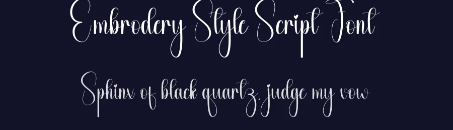 Embrodery Style Script Font by andikastudio — Script Handwritten Font — thumbnail 2