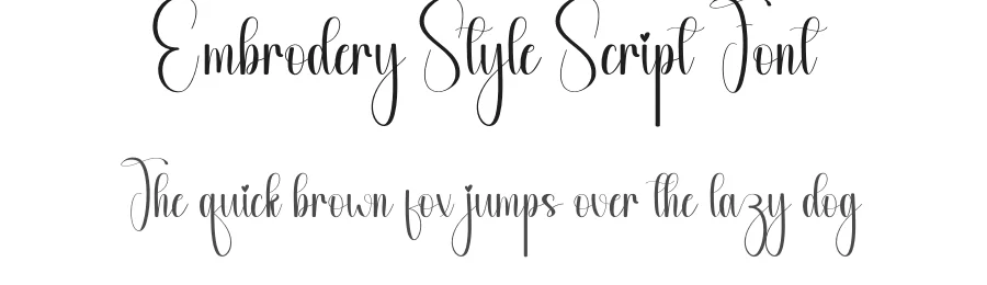 Embrodery Style Script Font by andikastudio — Script Handwritten Font
