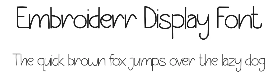 Embroiderr Display Font by levincreative — Display Font